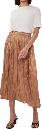 Esqualo Womens Cappuccino Skirt In Beige