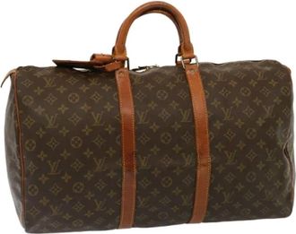 Louis Vuitton Pre-owned Weekend Bags, female, Brown, Size: ONE SIZE Pre-owned Canvas Travel Bag
