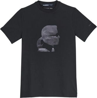 Karl Lagerfeld T-shirt Karl Kameo - Heren - T-shirts - Zwart - S - Katoen - Tops