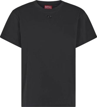 Diesel Stijlvolle T-Marey Tops en Polos - Dames - T-shirts - Zwart - 2XL - Katoen - Tops
