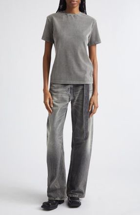 Acne Studios Gender Inclusive Cotton Crewneck T-Shirt in Faded Black at Nordstrom, Size Medium