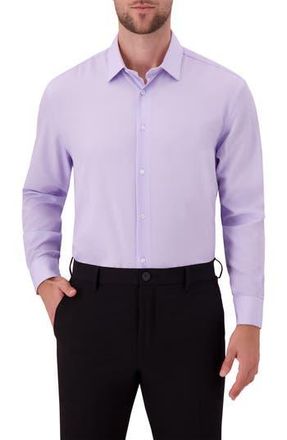 Report Collection Slim Fit 4-Way Stretch Button-Up Shirt in Purple at Nordstrom Rack, Size 16.5