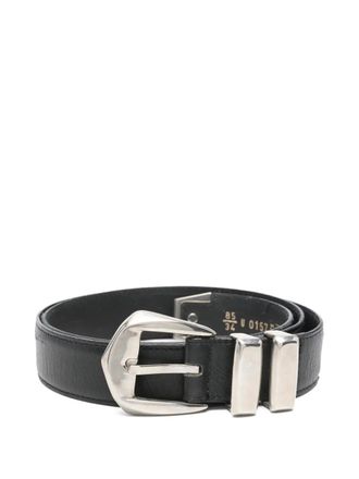 Versace 1990s buckle belt - Black