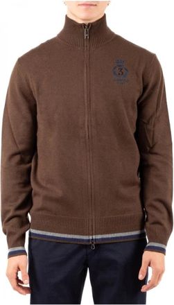 La Martina Truien & Vesten, Heren, Bruin, S, Maglia Cardigan