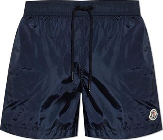 Moncler Logo Zwemshorts - Heren - Strandmode - Blauw - S - Badmode