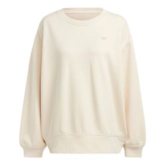 adidas (WMNS) adidas Premium Essentials Oversized Sweatshirts White IC4977