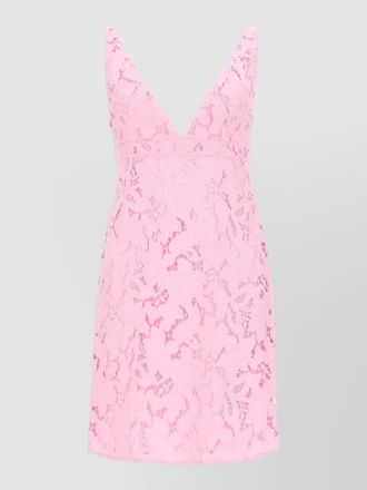 Michael Kors lace overlay mini dress sleeveless v neckline