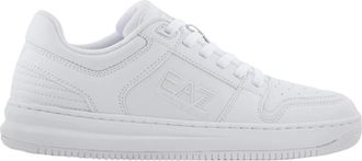 Emporio Armani Lage Sneakers - Heren - Sneakers - Wit - 40 EU - Leer - Schoenen