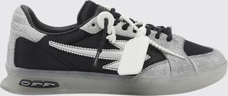 Off-white End of Play Low-Top Sneakers in Suede and Nylon with Applied Logo Tag