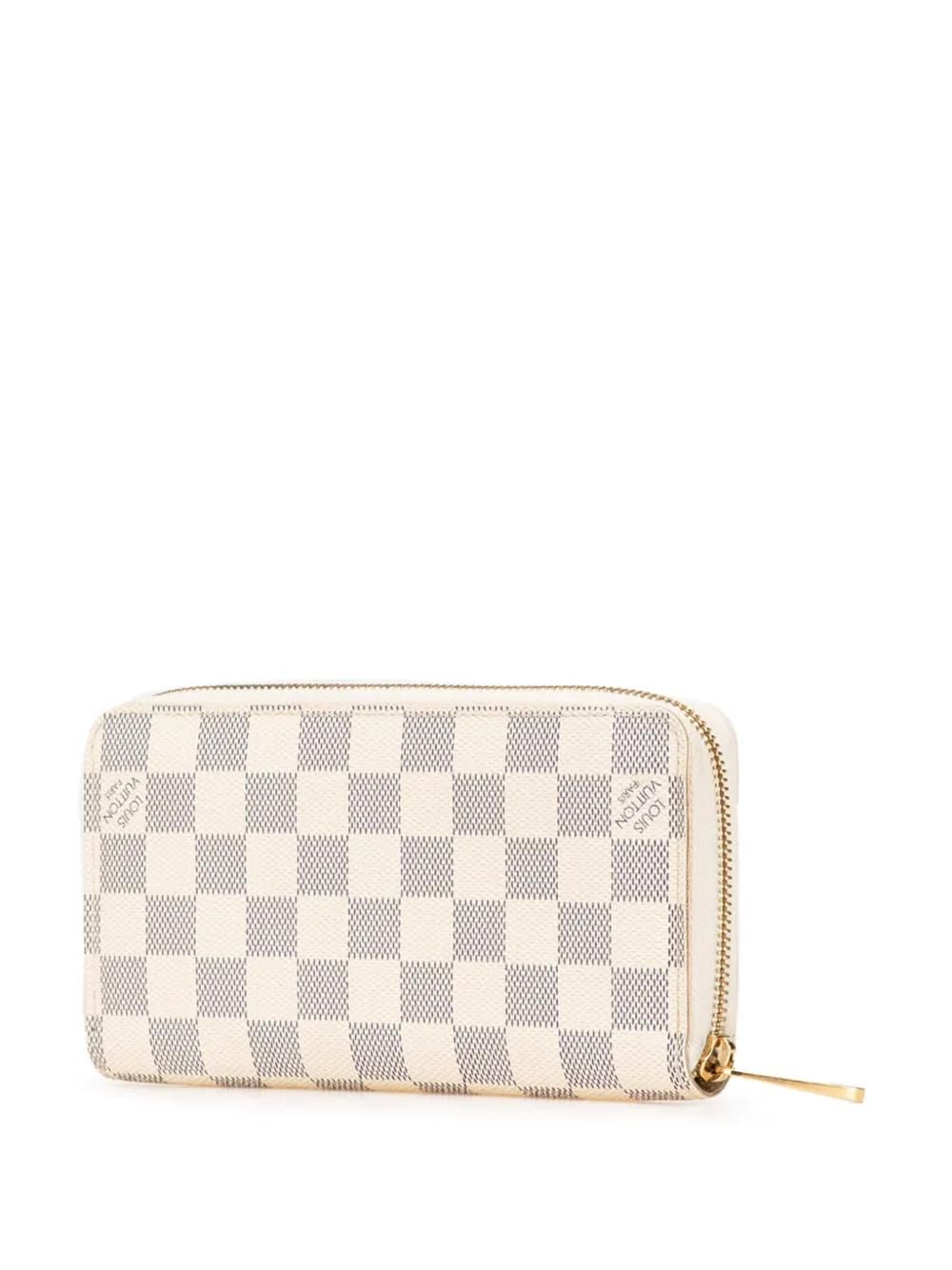 Louis Vuitton portefeuille long Zippy Wallet (2008) Blanc dès