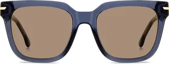 Victoria Beckham 53mm Square Sunglasses in Blue/brown at Nordstrom