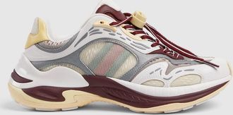 Gucci Womens Gucci 2.0 Sneaker, Beige, Leather