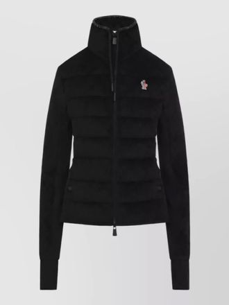 Moncler textured zip up jacket