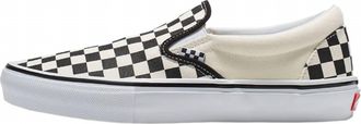 Vans Mens Skate Classic Slip-On Sneaker In Black/white-Checkboard-Gum