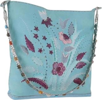 Fendi Pre-owned Vintage Shoulder Bag - Dames - Pre-owned - Blauw - Maat: ONE Size Leer