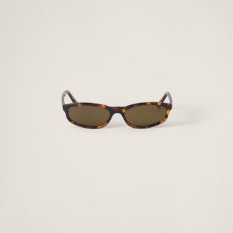 Miu Miu Miu Regard Sunglasses, Woman, Loden Green Lenses