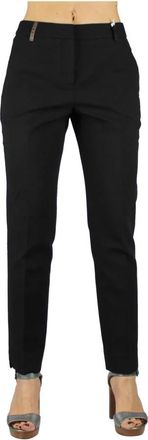 PESERICO Stijlvolle broek voor mannen en vrouwen - Dames - Slim Fit Broeken - Zwart - S - Broeken