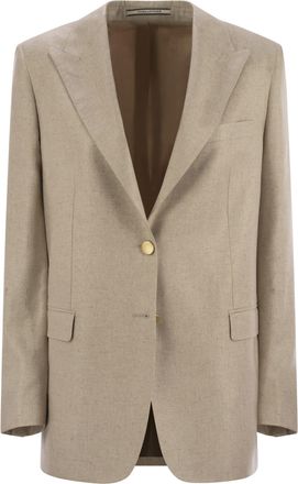 Tagliatore Two Button Silk Jacket