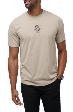 Travis Mathew Fading Sunlight Cotton Blend Graphic T-Shirt in Heathered Oxford Tan at Nordstrom Rack, Size Small