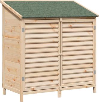 vidaXL Cobertizo De Jard&iacute;n Con Techo Natural 106 X 56 X 113,5 Cm Vidaxl