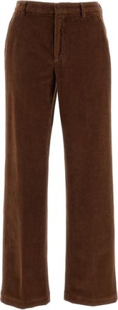 Cellar Door Brown Dora Stretch Corduroy Wide-Leg Pants