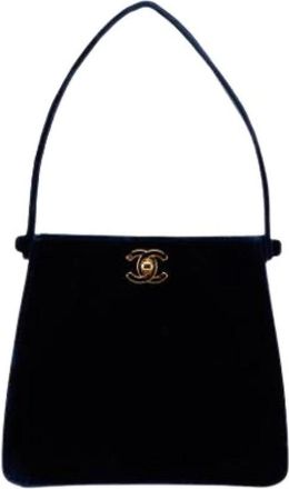 Chanel Pre-owned Fabric Handbag - Dames - Vintage Handtas - Blauw - ONE Size - Vintage