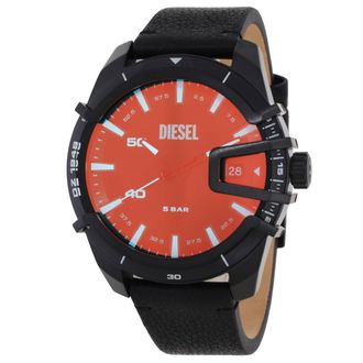 Diesel Caged Quartz Black Dial Mens Watch DZ1948