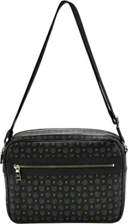 Pollini Heritage Schoudertas met Buitenzak - Dames - Schoudertassen - Zwart - ONE Size - Tassen