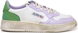 Autry Vintage Leren Sneakers - Dames - Sneakers - Wit - 36 EU - Katoen - Schoenen