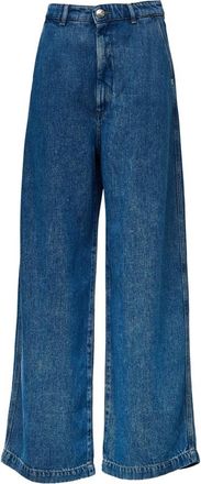 Sportmax Jeans, Dames, Blauw, W26, Denim, Wide Jeans