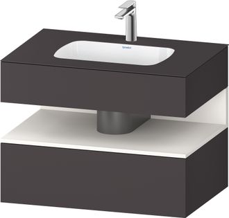 Duravit Duravit - Qatego Lavabo Encastr&eacute; Avec Meuble Sous-lavabo En