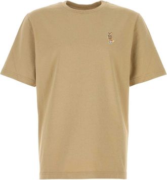 Maison Kitsun&eacute; Beige Cotton T Shirt