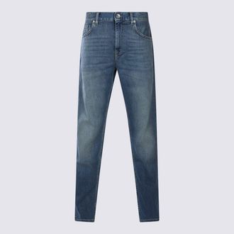Eleventy Blue Cotton Denim Jeans