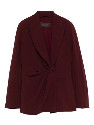 Max Mara Alare twisted-detail jacket - Red