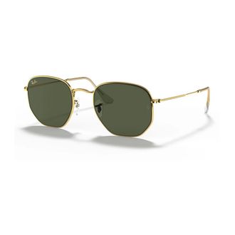 Ray-Ban Sunglasses, unisex, Yellow, Size: 54 MM Hexagonal Sunglasses