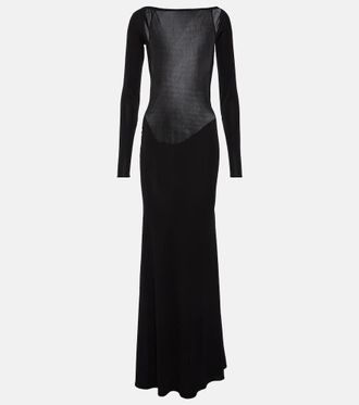 Alex Perry Abito lungo in jersey