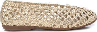 Xti Womens Ballerinas Pumps In Gold