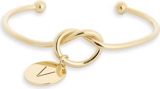 Meshmerise Love Knot Initial Bracelet in Yellow-V at Nordstrom Rack