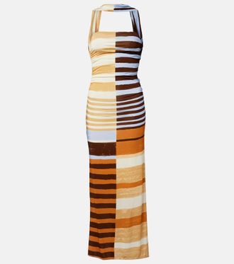 Cala de la Cruz Ornella striped midi dress