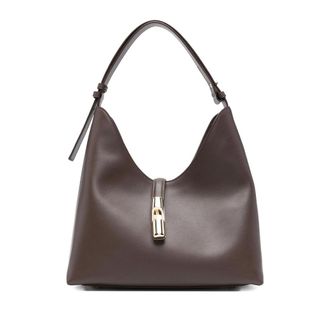 Furla Medium Logo-detail Leather Shoulder Bag