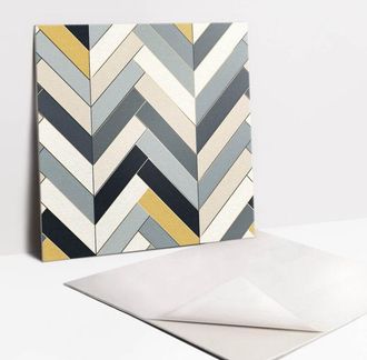 Tulup Pannelli da Parete Autoadesivi - Decorativi - Parete Piastrelle - 9 Pezzi Piastrelle - 9x30x30 cm - Composizione del Parquet