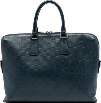 Louis Vuitton Borsa portadocumenti Jour in pelle Damier Infini 2013 - Blu