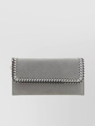 Stella McCartney faux leather flap wallet