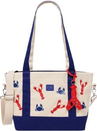 C&C California Lobster & Crab Tote Bag in Navy at Nordstrom Rack