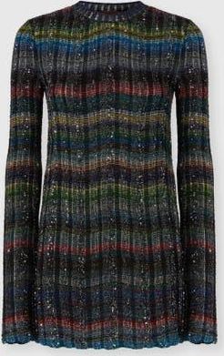 Missoni Crew Neck Sweater With Wave Pattern in Multicoloured at Nordstrom, Size 42 It