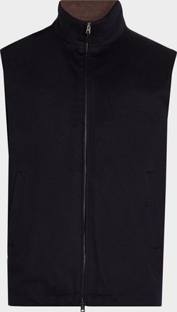Herno Men & apos;s Wool-Cashmere Zip-Front Vest