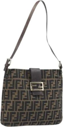 Fendi Pre-owned Shoulder Bags, female, Brown, Size: ONE SIZE Pre-owned Vintage Shoulder Bag