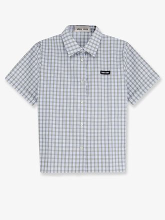 Miu Miu Camicia in cotone Madras - MIU MIU - gender_Woman