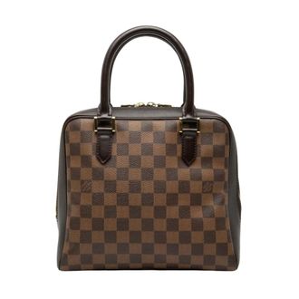 Louis Vuitton Pre-owned Gestructureerde Leren Satchel - Dames - Pre-owned - Bruin - Maat: ONE Size Leer
