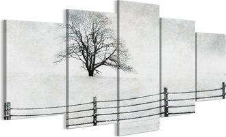 OEM Cuadro Sobre Lienzo Italiano De 100 X 50 Cm, Pent&aacute;ptico - Estilo Minimalista - Naturaleza Cuadro Sobre Lienzo Italiano De 200 X 100 Cm, Pent&aacute;ptico - E